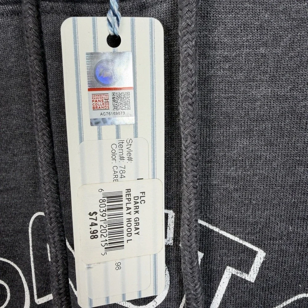 Camp‎ David Women's Large Coastal Carolina Replay Hoodie Dark Gray College New - Picture 5 of 9